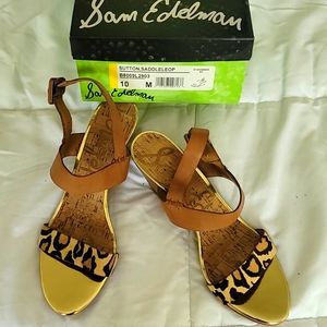 New Sam Edelman wedge sandals Size 10